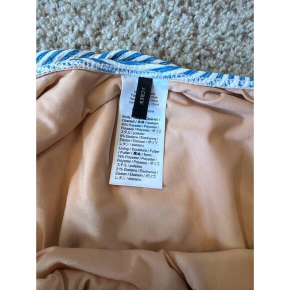 J. CREW Women's Swim suit/Bathing Suit, size 16, Blue & White striped - Picture 7 of 9
